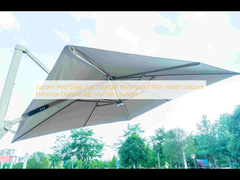 Cadeira de piscina de jardim Espreguiçadeira impermeável Patio Hotel Mobiliário exterior Balcão Espreguiçadeira
