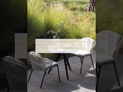 Tabela e cadeira de balcão ao ar livre nórdico de três peças, cadeira de rotão de pátio, combinação de mesa de chá, móveis simples de lazer ao ar livre cadeira de rotão