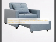 Modern Outdoor Convertible Sofa Cama Cadeira Adaptável Reclinador 3-em-1 Pull Out